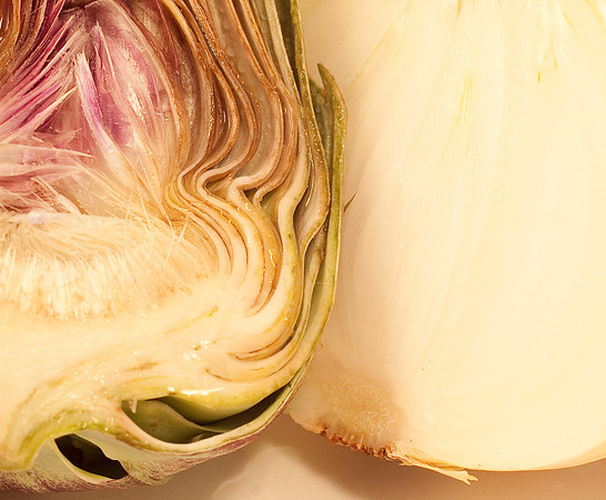 artichoke and onion  macro230