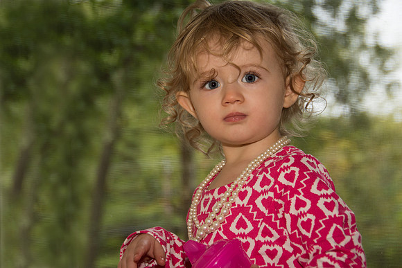 Nevaeh at the door