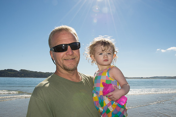 Scoot and Nevaeh Sandy Point