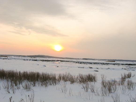 Plum Island Winter Sunset
