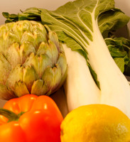 Veggie shots artichoke  bok choy  crop50